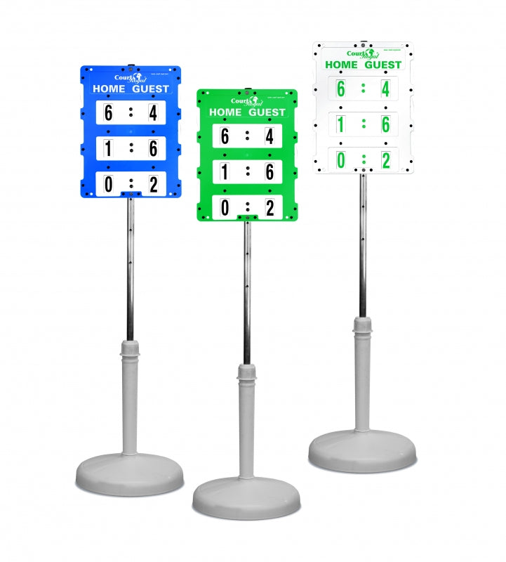 Tennis-Scoreboard Court Royal Pointer Heavy II Freestanding - White