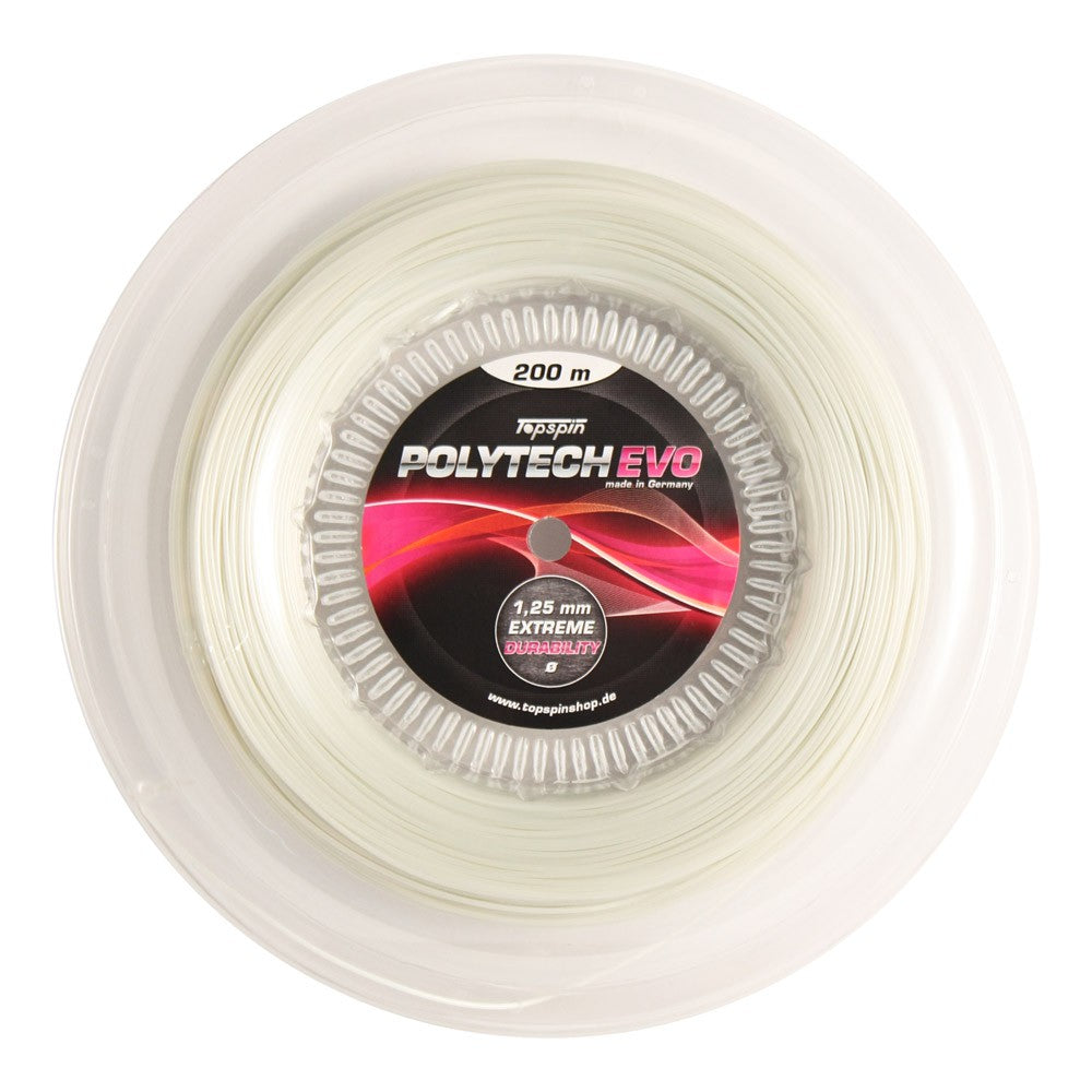 Topspin Poly Tech Evo String Reel - 200m - weiß