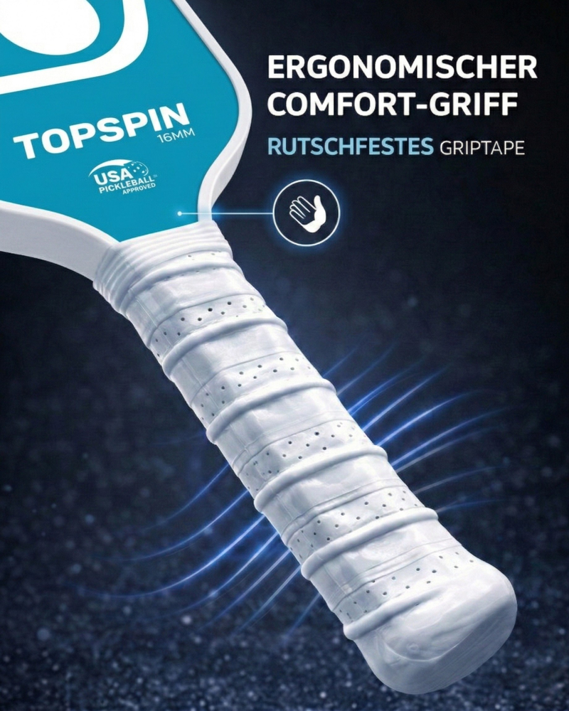 Topspin LED Pickleball Paddle Set ( 2 Rackets - 2 Balls - 1 Carry Bag)