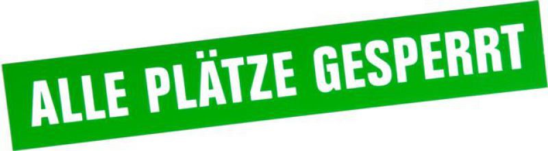Magnetband Alle Plätze gesperrt