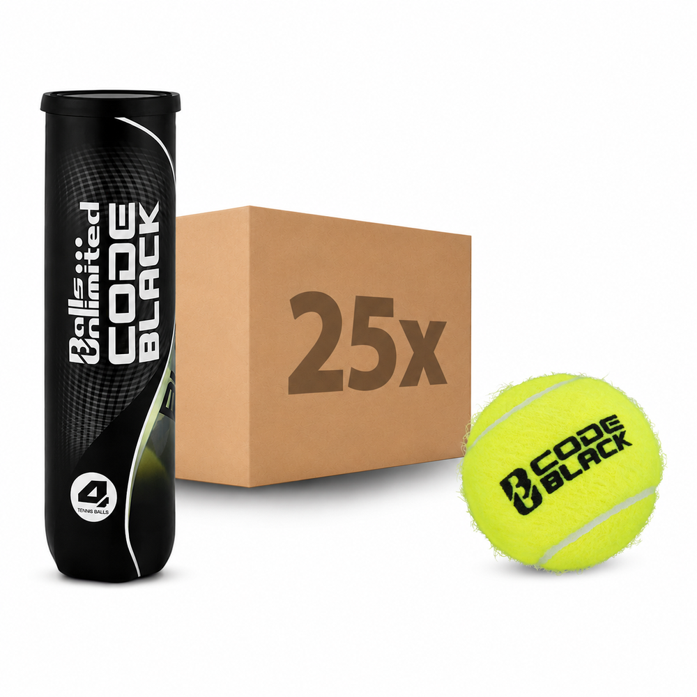 Tennisbälle Code Black 25 x 4er Dose im Karton