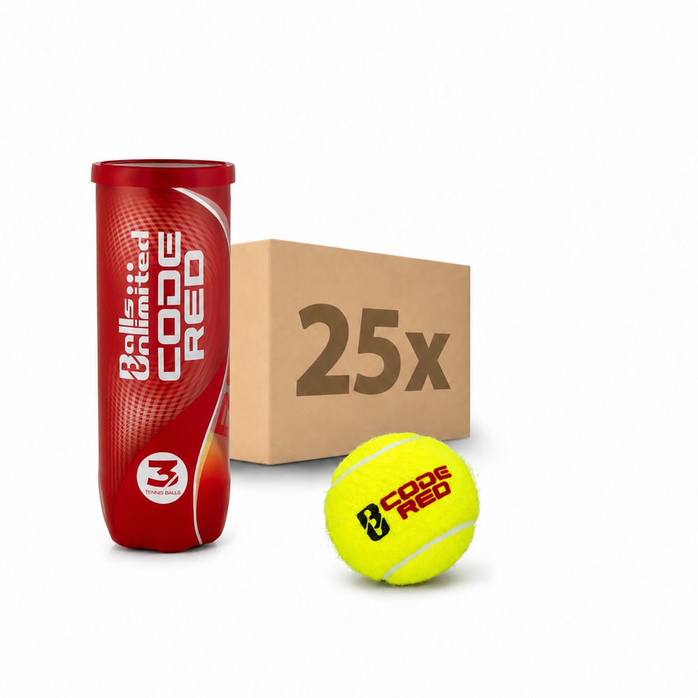Tennis balls Code Red 25 x 3-ball cans in a carton
