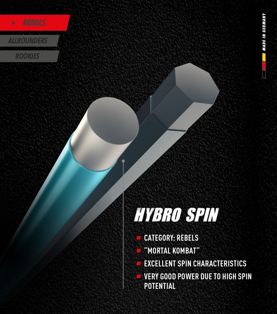 Topspin Hybro Spin Saitenset - 2 x 6m