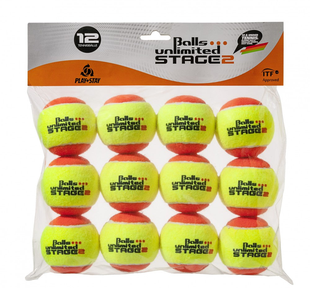 Tennis Balls Stage 2 Pack of 12