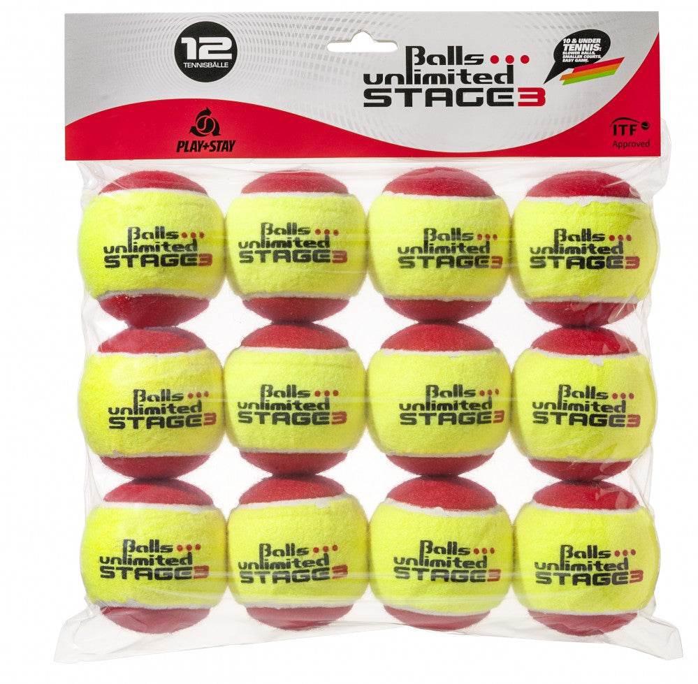 Tennisbälle Stage 3 12er Pack
