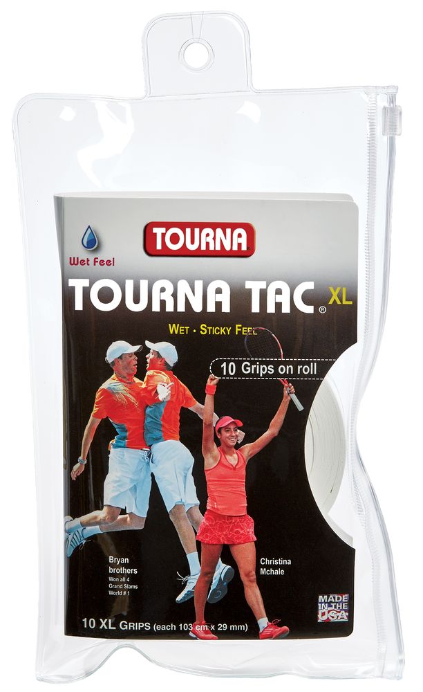 Tennisgriffband Tourna Tac10er Weiß