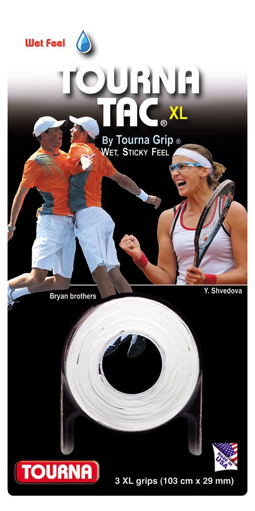 Tennisgriffband Tourna Tac 3er Weiß