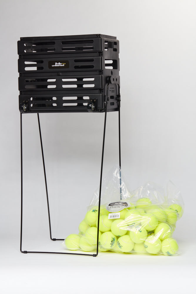 Ballkorb Kunststoff mit Rollen 72 Bälle