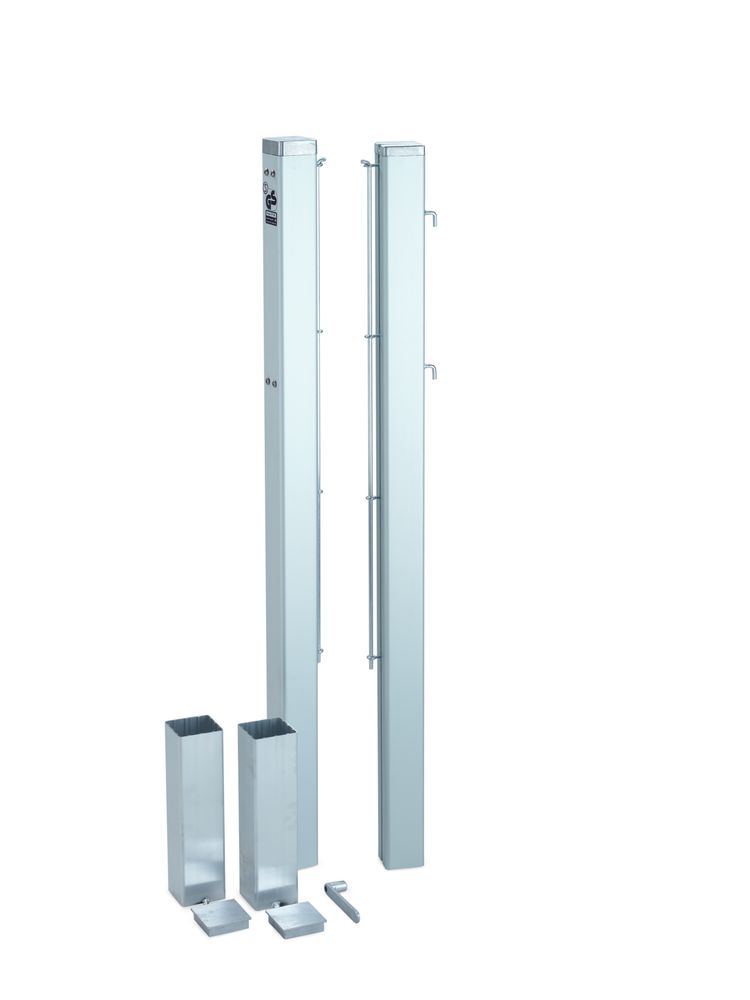 Tennis Net Posts Court Royal TP 80 – Aluminum Posts with Internal Spindle