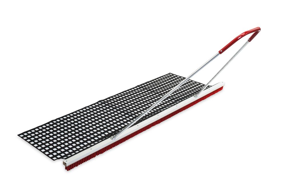 Brush mat Platzfit 200 cm, with aluminum bracket