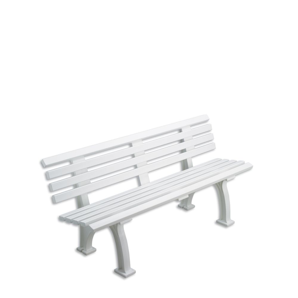 Bank Freiburg, 150 cm weiß, Gewicht: 15 kg