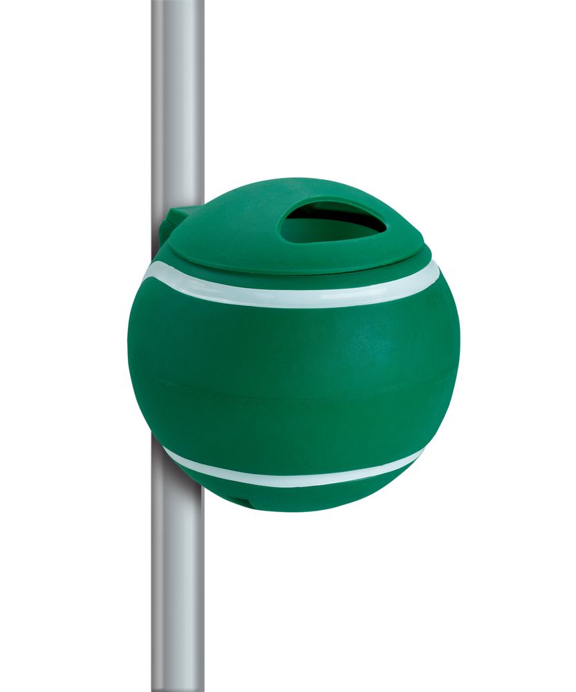 Design Papierkorb Tennisball grün