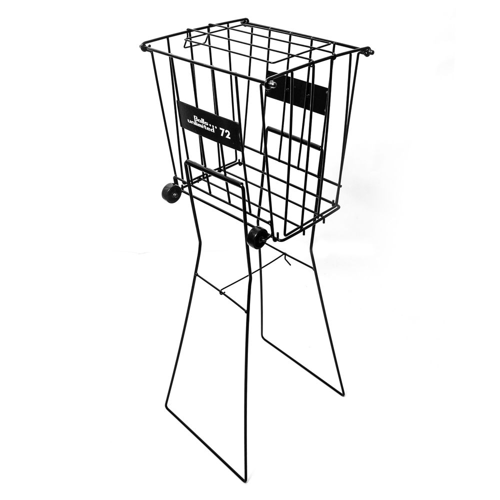 Tennis Ball Basket Metal with Wheels