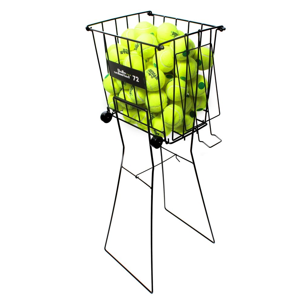 Tennis Ball Basket Metal with Wheels