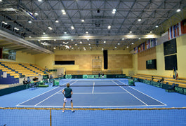 Tennisplatzbau EDEL Sport Group Turnierhalle