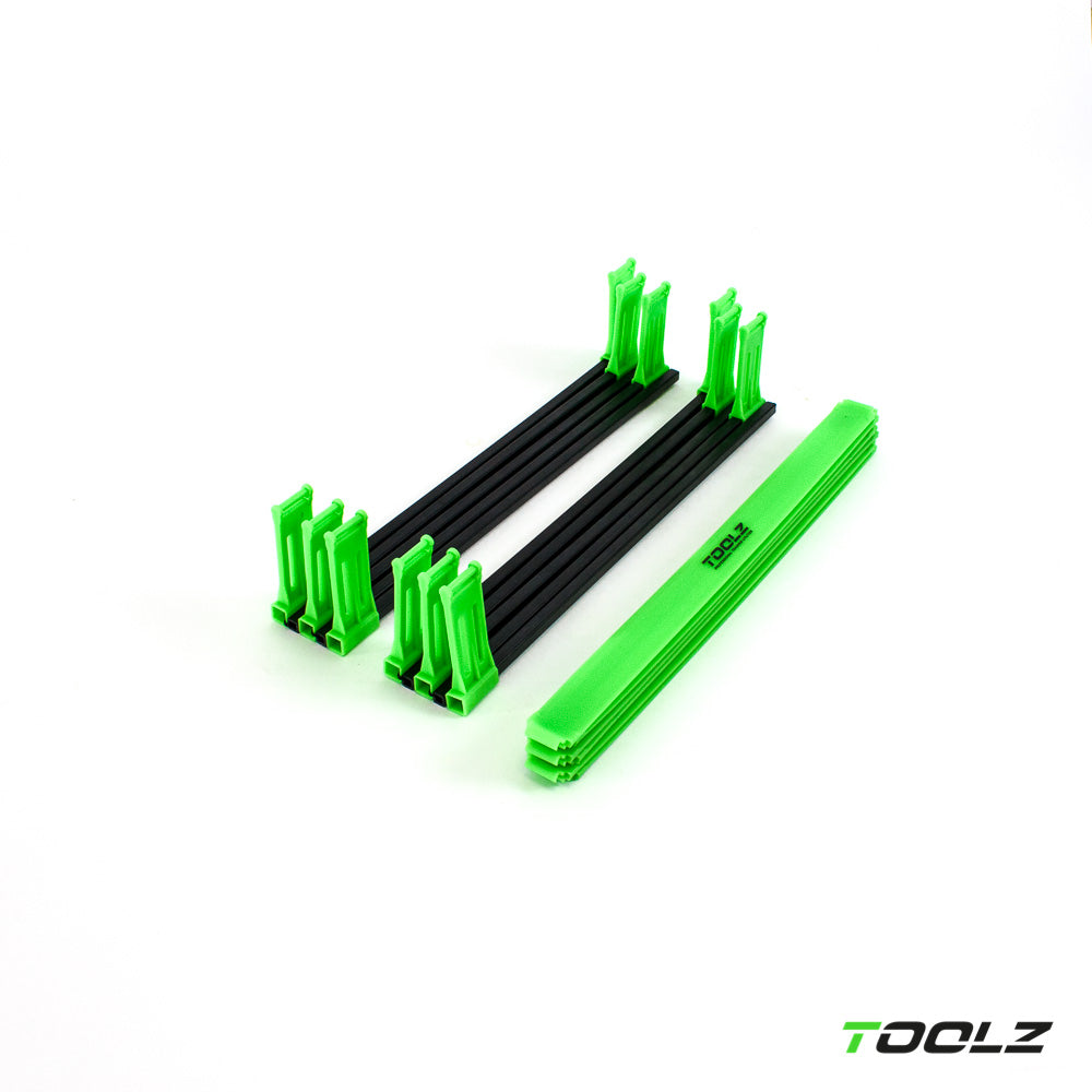 Koordinationsleiter mit Hürden 2m