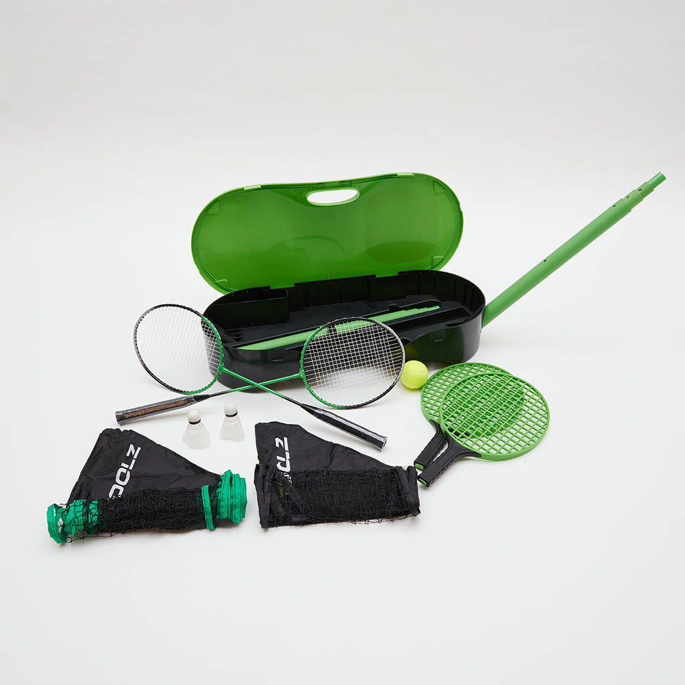 Mobiles 2in1 Tennis- & Badmintonnetz