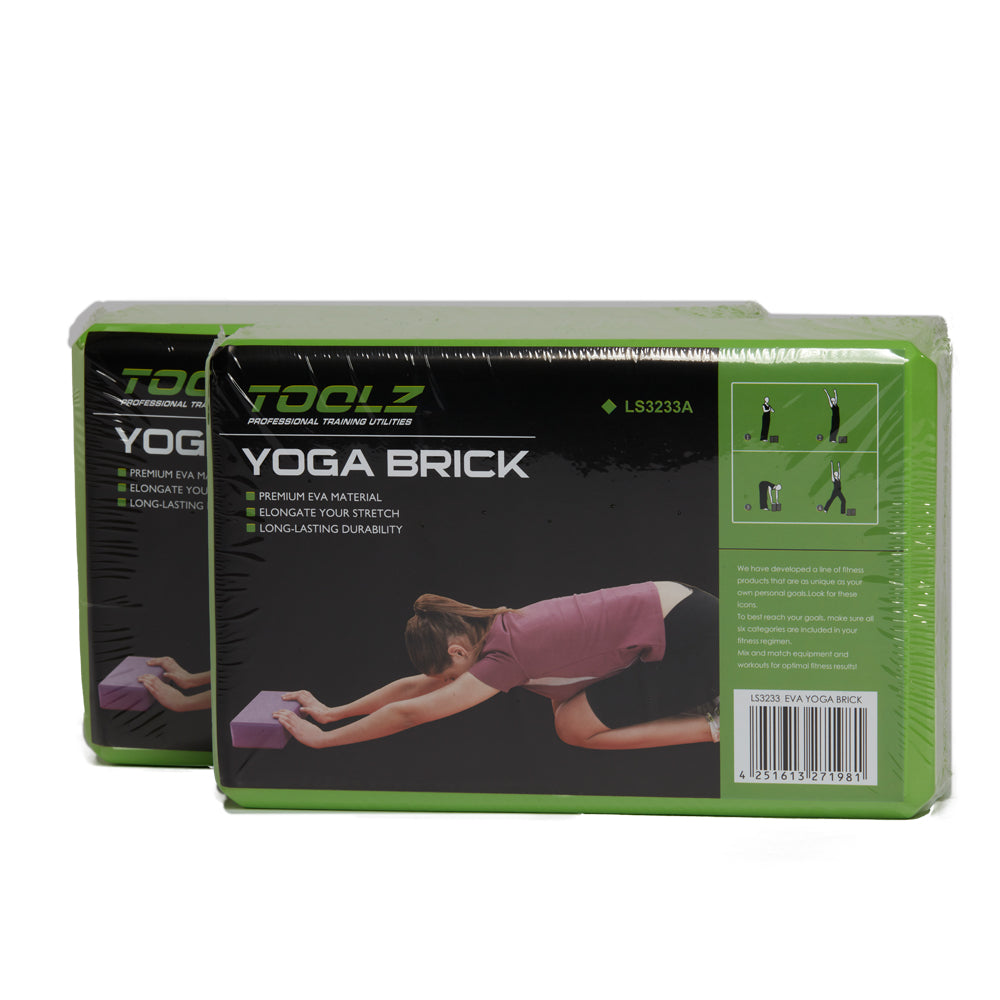 TOOLZ Yoga Block - 2pcs. (made of EVA foam)
