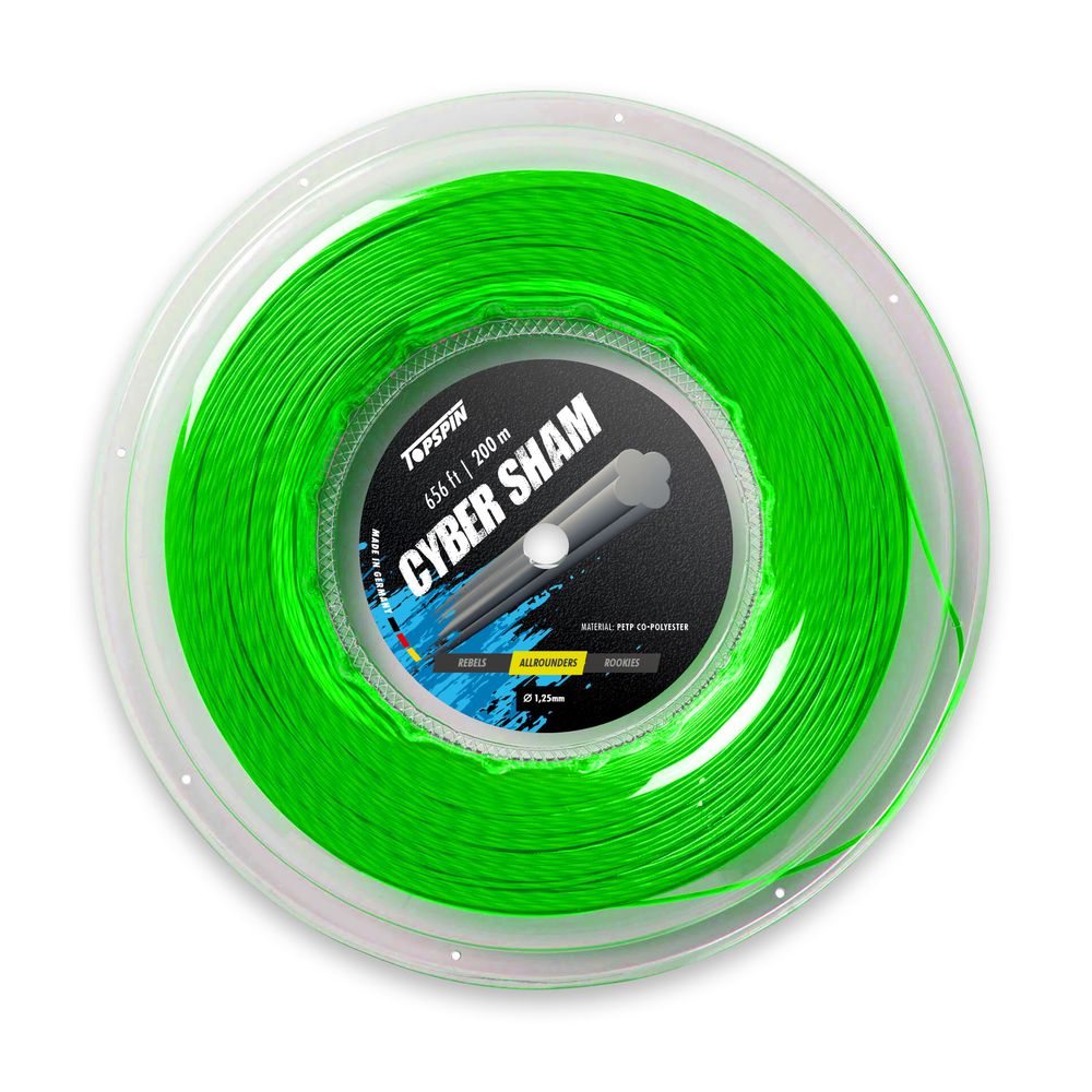 Cyber Sham Saitenrolle - 200m - neon green