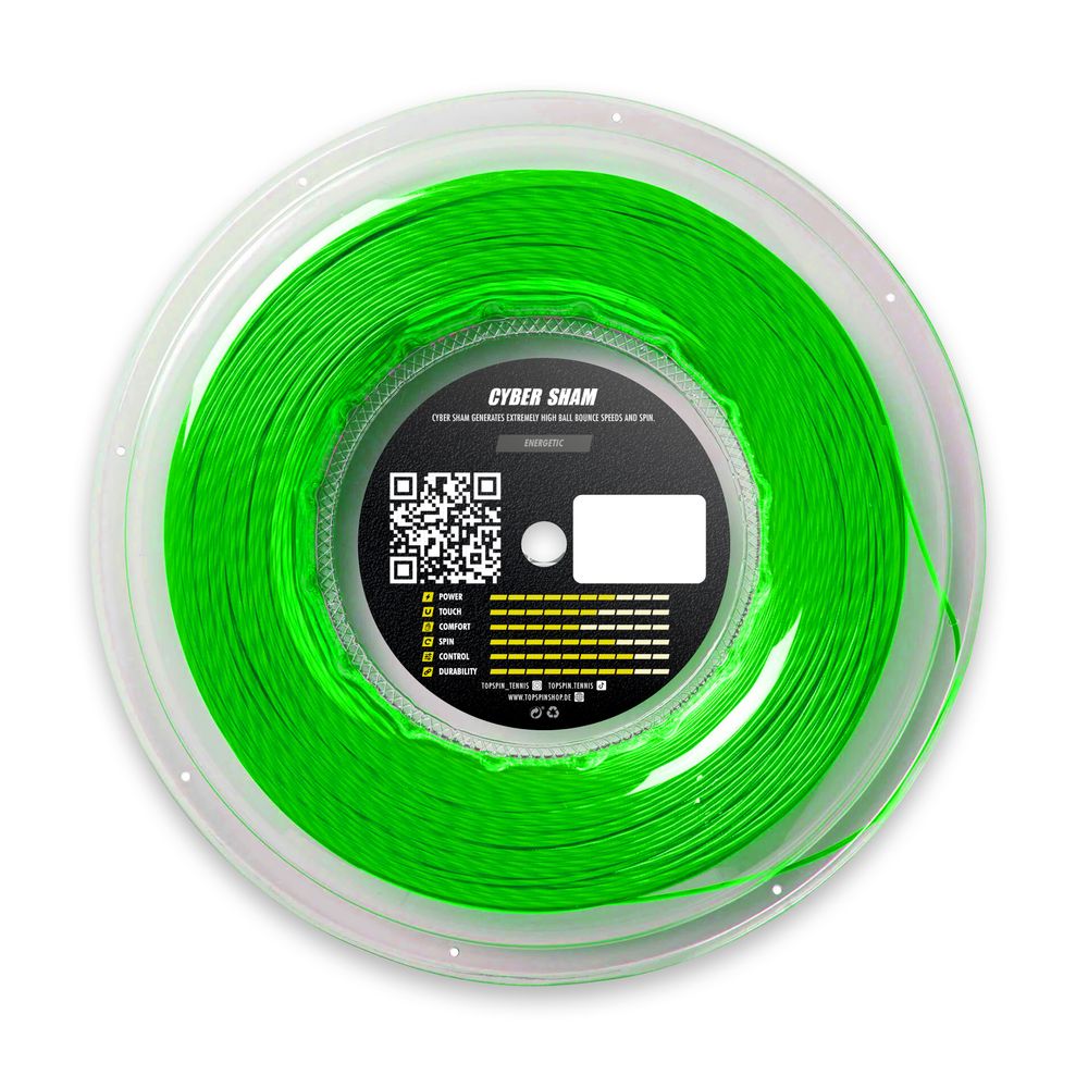 Topspin Cyber Sham String Reel - 200m - neon green
