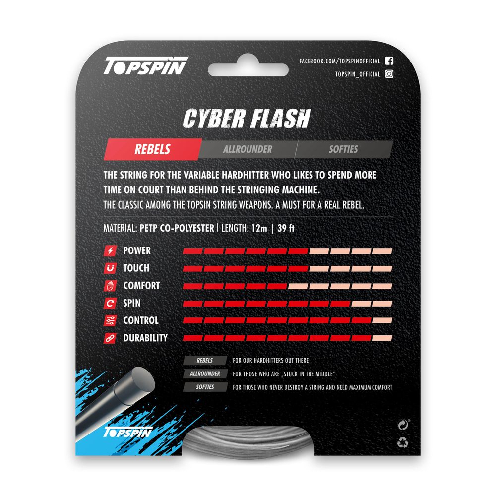 Topspin Cyber Flash Saitenset - 12m