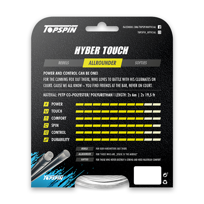 Topspin Hyber Touch Saitenset - 2 x 6m