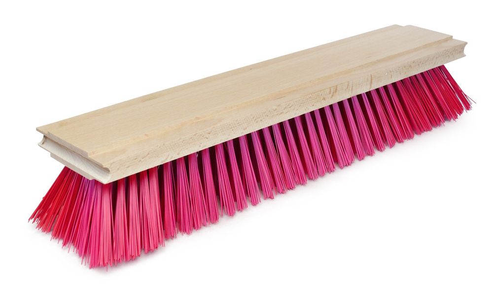 Abziehbesen Tennis – Rot, Buchenholz, 1 m
