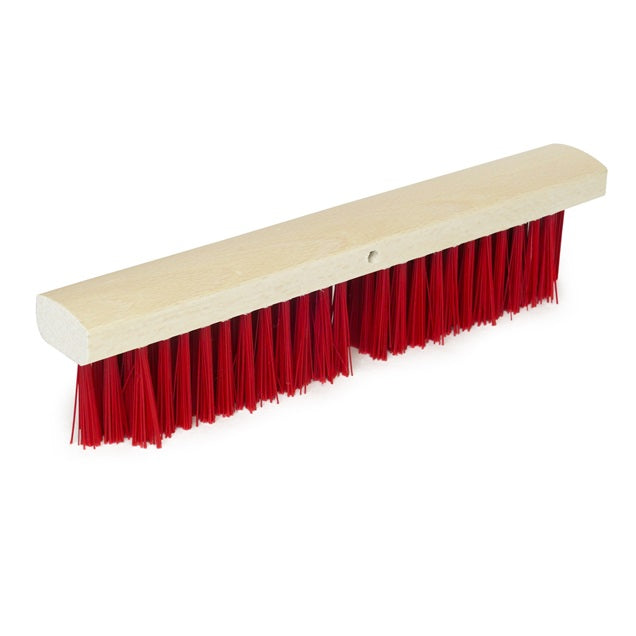 Linienbesen, Rot, gerades Holz