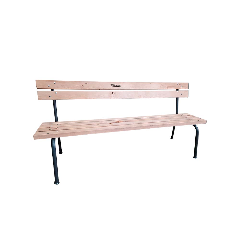 Tenntastic Tennis Wood Bench with Backrest – 196 cm, Fir Wood Kit, Minimum order quantity: 2 units!!
