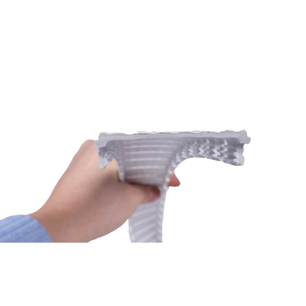 TENNtastic WHITE FLEX Courtkeeper – Tennislinie 50 m Rolle, 4 cm, weiß