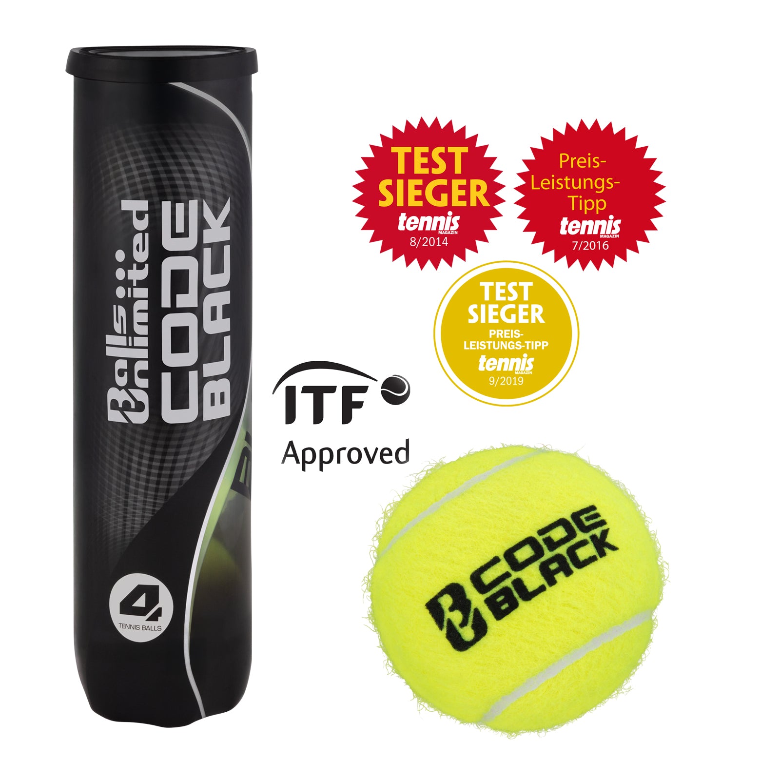 Code Black 4-Ball Can