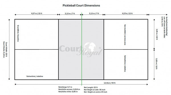 Pickleball Netzanlage Court Royal