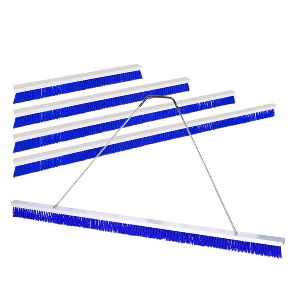 Special Narrow Broom Blue – 145.5 cm, Hard Plastic Bristles