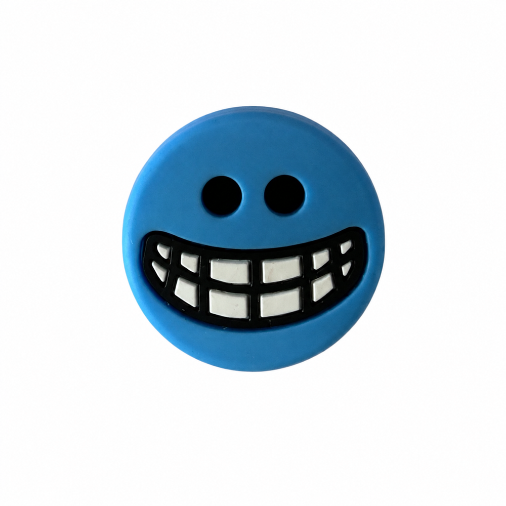 Topspin Tennisdämpfer Zahngrinsen Blau